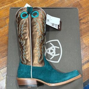 Ariat Women's Teal and Brown Western Boots